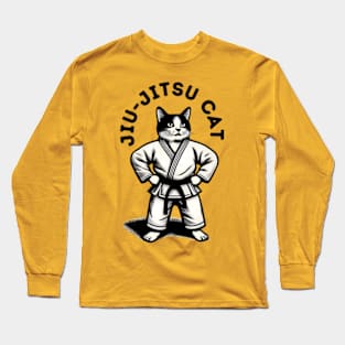 Jiu-Jitsu Cat Long Sleeve T-Shirt